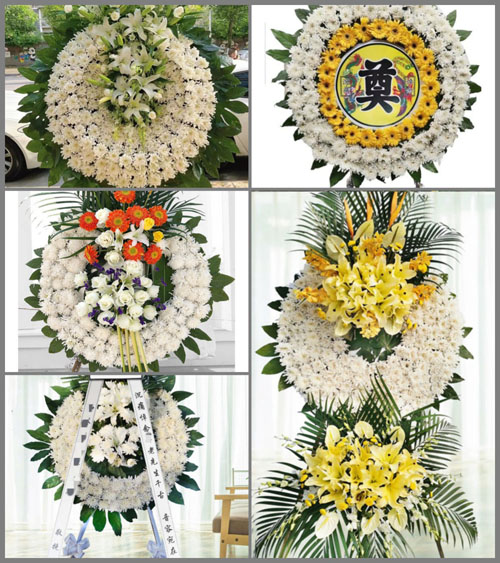 山西运城垣曲县长直乡上涧村花圈速递